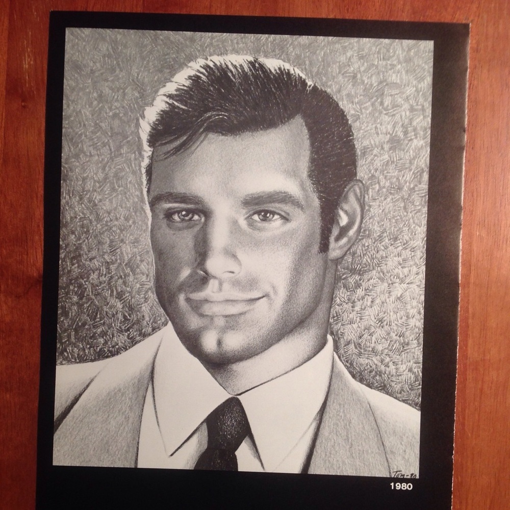 Art Page/Print from TOM of FINLAND Book - Retrospective #1  1988 "Day" TF138